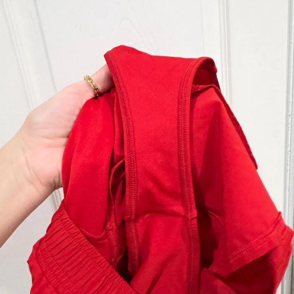 Alo Yoga Ambience‎ Shorts Red W6230R Women XS Athletic Running Workout